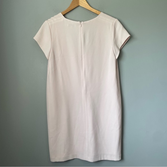 Aritzia Babaton Jameson Mini Sheath Dress Mauve Chalk Pink Blush EUC Size 6 - Picture 6 of 10